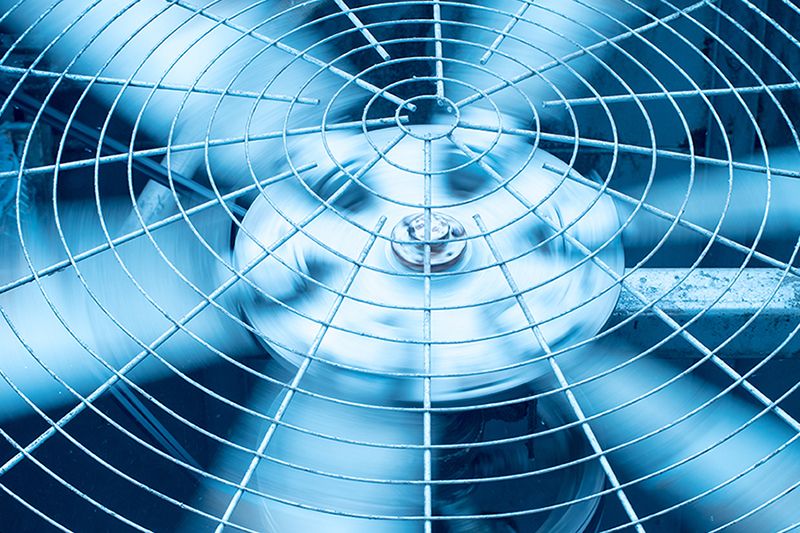 Image of an air conditioner fan.